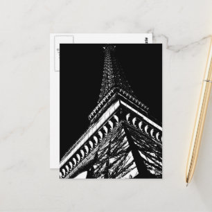 Eiffel på natten vykort