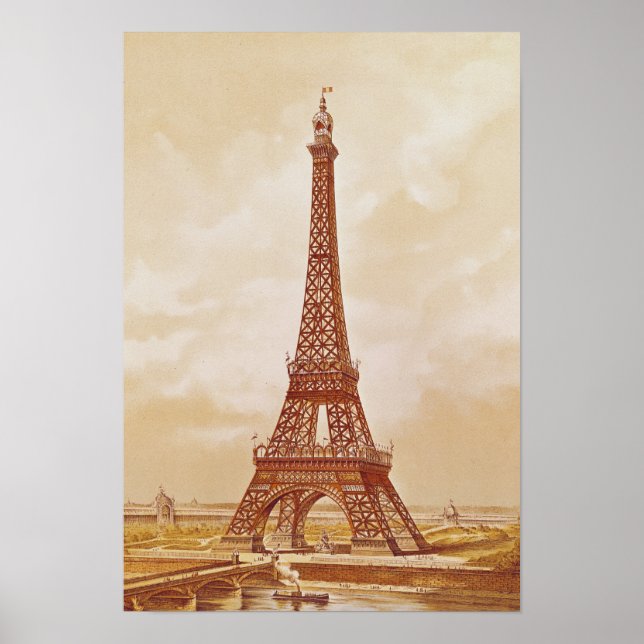 Eiffel Torn, 1889 Poster (Framsidan)