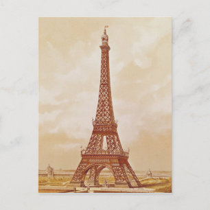 Eiffel Torn, 1889 Vykort