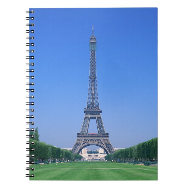 Eiffel Torn 3 Anteckningsbok Med Spiral (Framsidan)