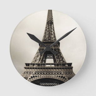 Eiffel Torn 8 Rund Klocka