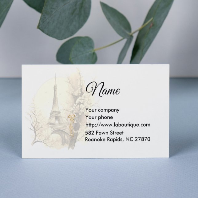 Eiffel Torn Affärskort Visitkort (Skapare uppladdad)