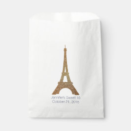 Eiffel Torn Anpassningsbar Sweet 16 Favor Bag