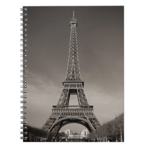 Eiffel torn anteckningsbok med spiral