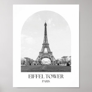 Eiffel Torn Arch Photo Print Poster