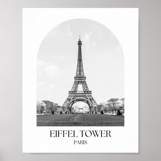 Eiffel Torn Arch Photo Print Poster (Framsidan)
