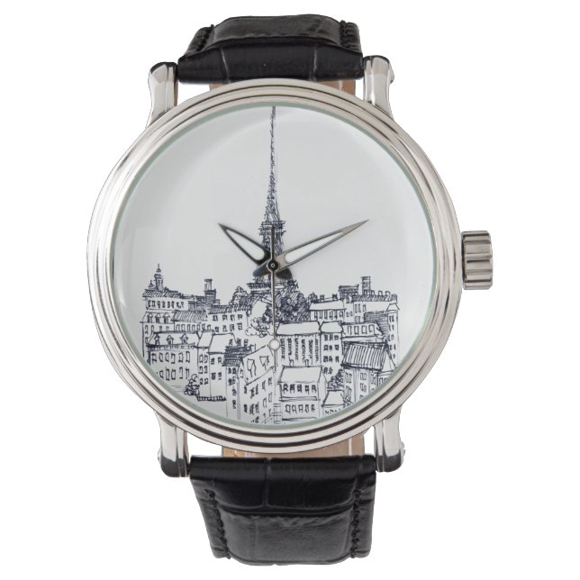 Eiffel Torn Armbandsur (Framsida)
