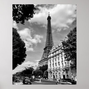 EIFFEL TORN AT PARIS, FRANKRIKE POSTER