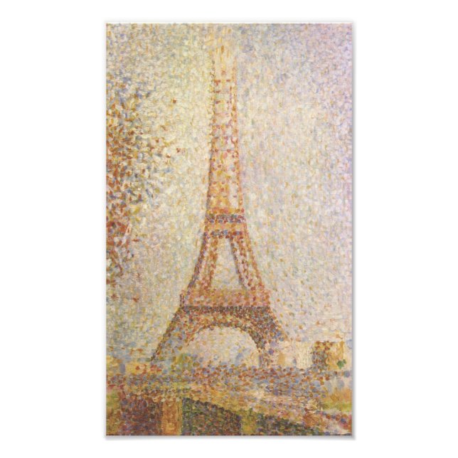 Eiffel Torn av Georges Seurat Fototryck (Framsidan)