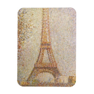 Eiffel Torn av Georges Seurat Magnet