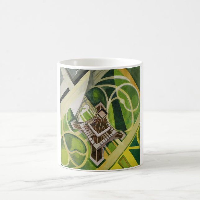 Eiffel Torn (av Robert Delaunay) Kaffemugg (Center)