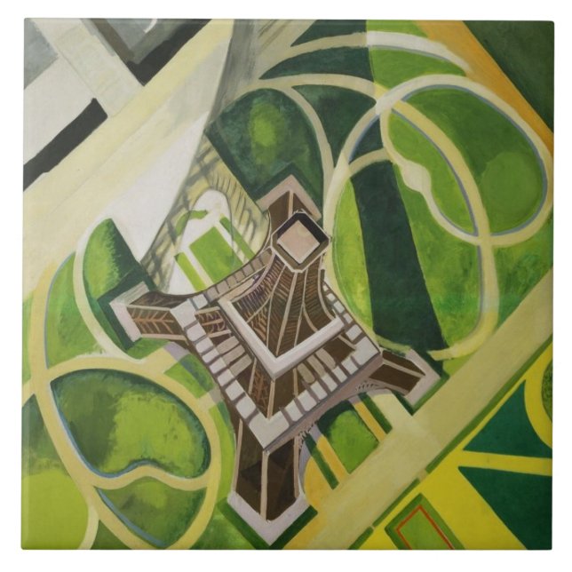 Eiffel Torn (av Robert Delaunay) Kakelplatta (Framsidan)