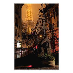 Eiffel Torn Avenue Rapp Fototryck