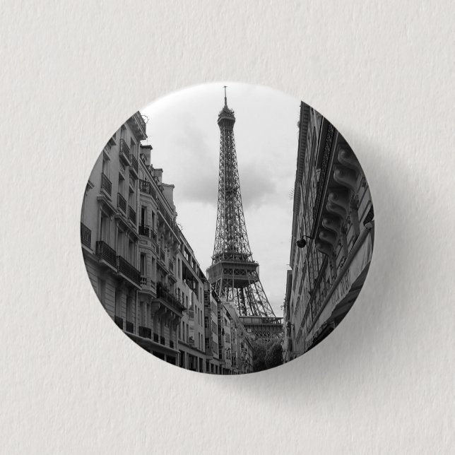 Eiffel Torn Badge Knapp (Framsida)