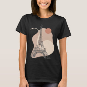 Eiffel Torn Berömd Paris Frankrike Fransk Travel L T Shirt