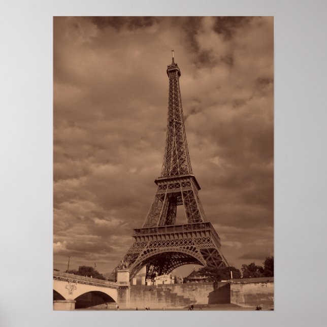 Eiffel Torn Bild Poster (Framsidan)
