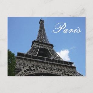 Eiffel Torn, Blå himmel, Paris, Frankrike Vykort