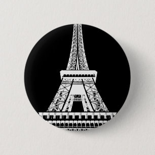 Eiffel Torn Black White-bild Knapp
