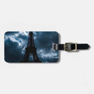 Eiffel Torn Blue Night Bagagebricka