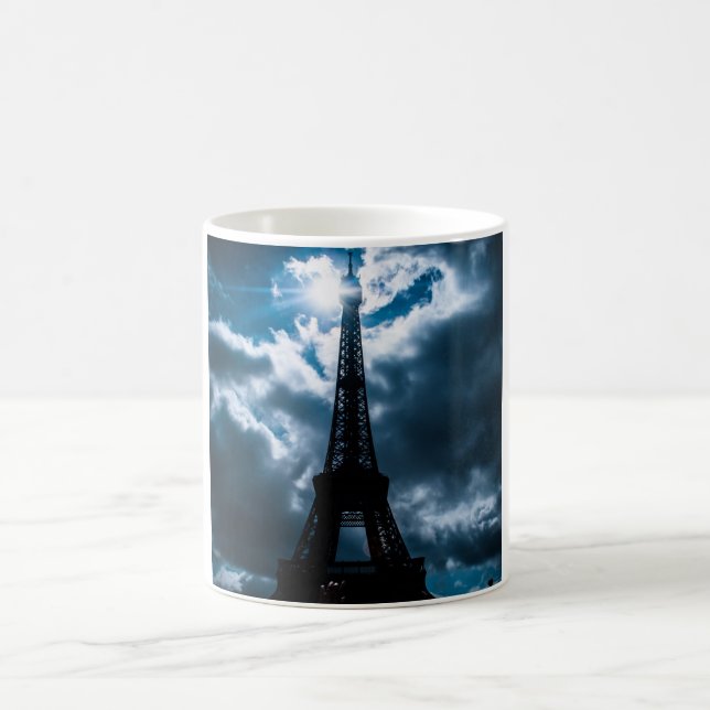 Eiffel Torn Blue Night Kaffemugg (Center)