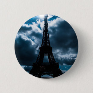 Eiffel Torn Blue Night Knapp