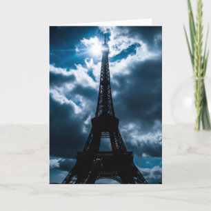 Eiffel Torn Blue Night Kort