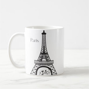 Eiffel Torn Bonjour Paris Mugg