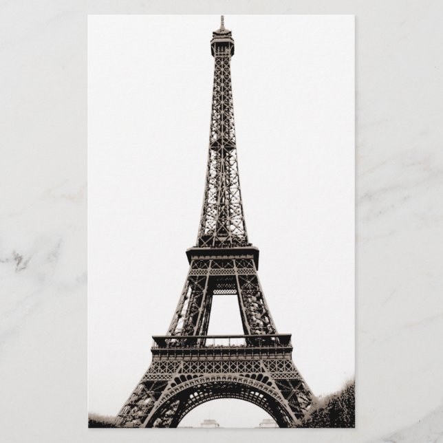 Eiffel Torn Brevpapper (Framsida)