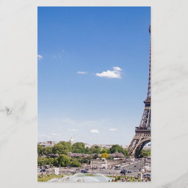 eiffel-torn brevpapper (Framsida)