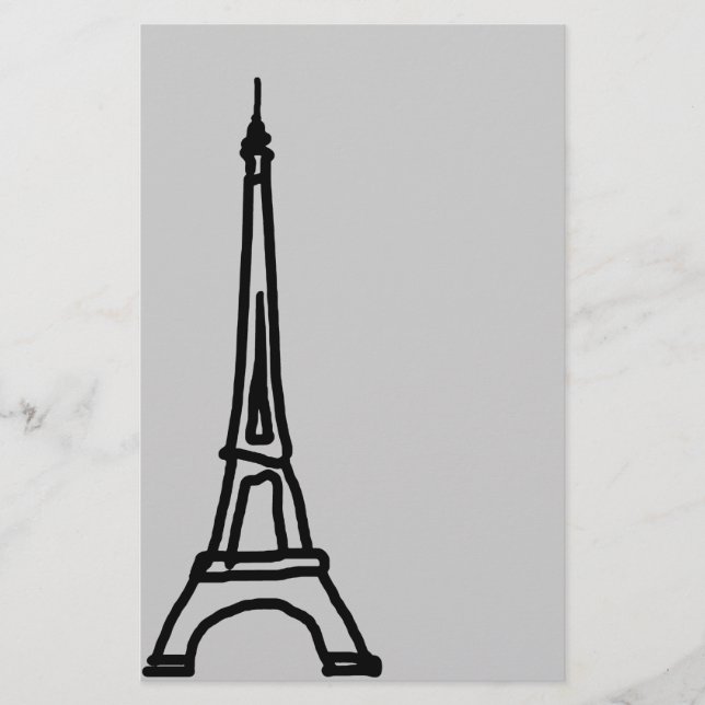 Eiffel Torn Brevpapper (Framsida)