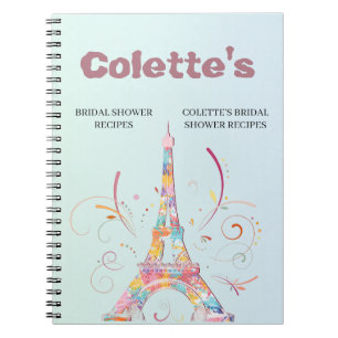 Eiffel Torn Bröllop Recipe Anteckningsbok