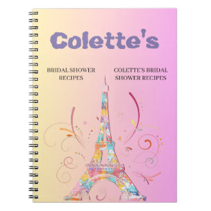 Eiffel Torn Bröllop Recipe Anteckningsbok