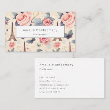 Eiffel Torn Butterfly och Ro Mönster