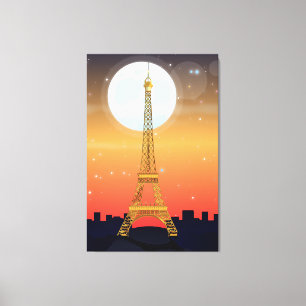 Eiffel Torn Canvastryck