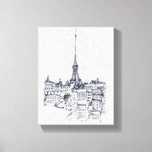 Eiffel torn canvastryck