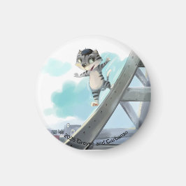 Eiffel Torn Circle Magnet (olika storlekar)