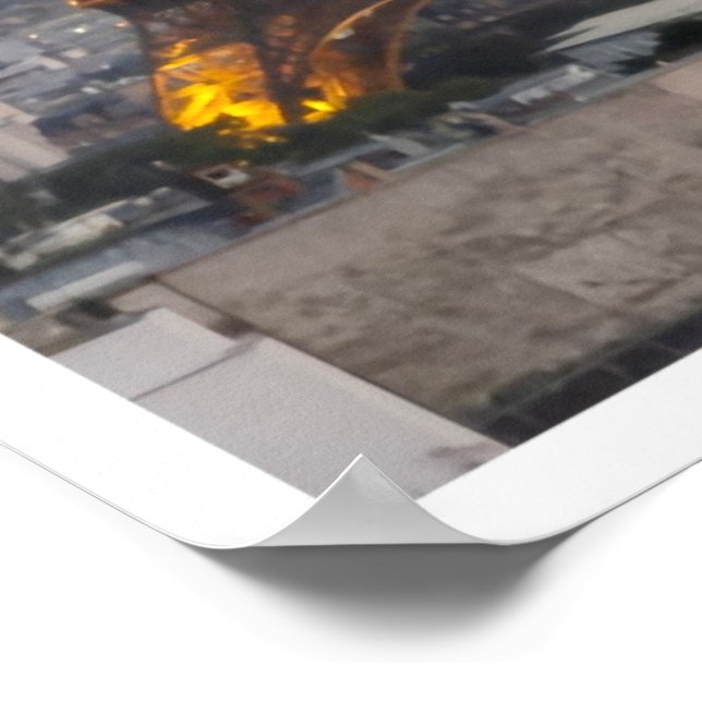 Eiffel Torn Collage Poster (Hörn)