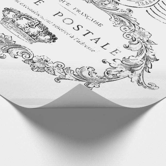 Eiffel torn collage presentpapper (Hörn)