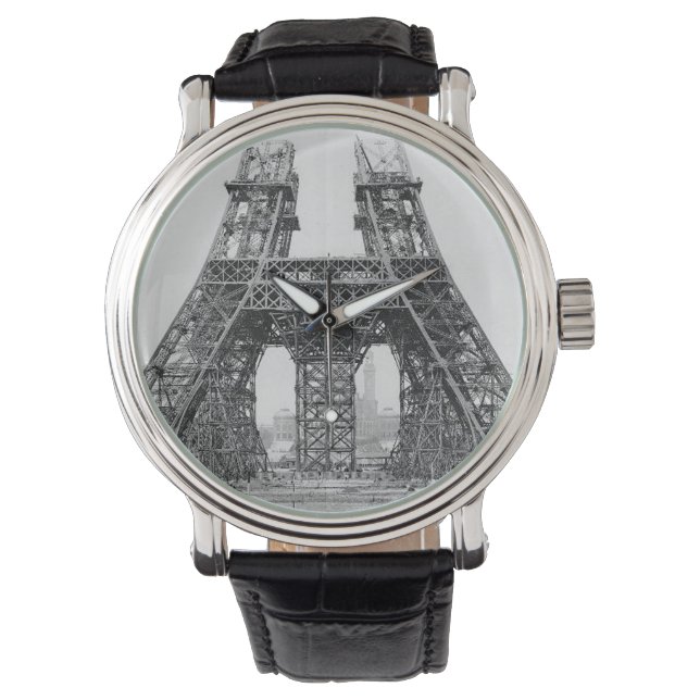 Eiffel Torn Construction Armbandsur (Framsida)
