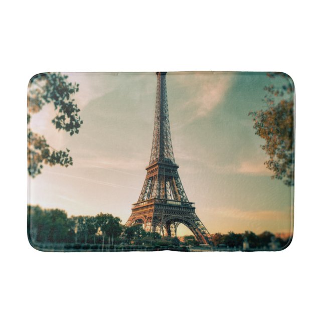 Eiffel torn dekorativ kudde badrumsmatta (Framsidan)