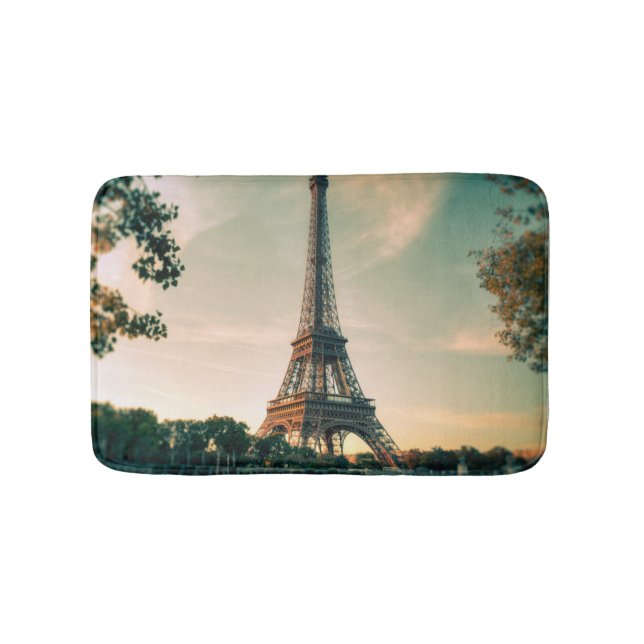 Eiffel torn dekorativ kudde badrumsmatta (Framsidan)