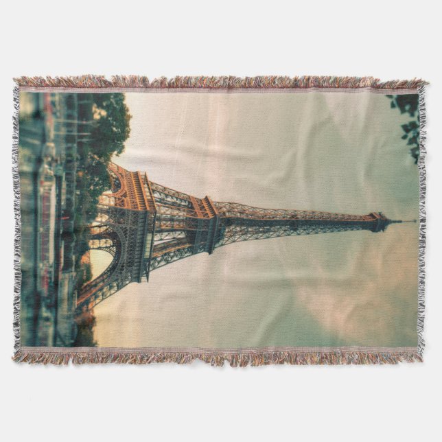 Eiffel torn dekorativ kudde filt (Framsidan)