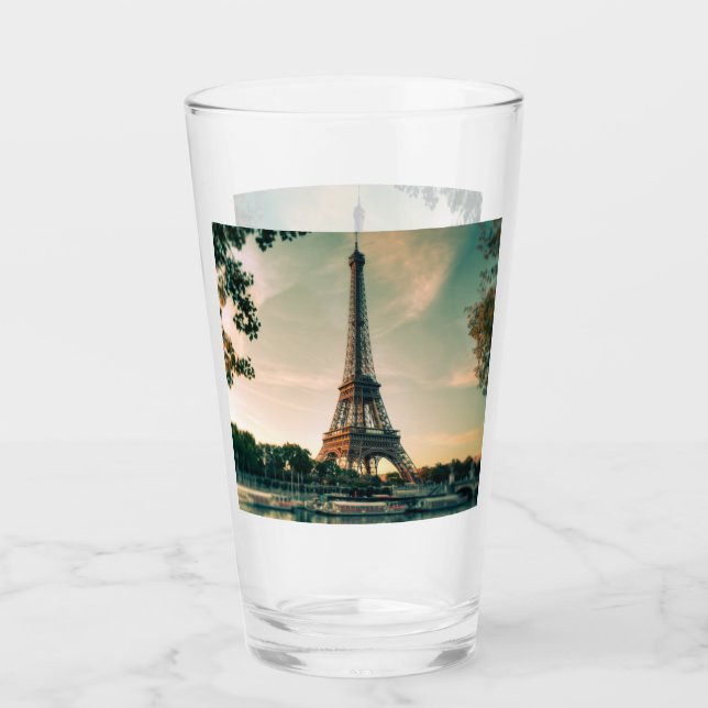 Eiffel torn dekorativ kudde glaskopp (Framsida)