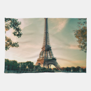 Eiffel torn dekorativ kudde kökshandduk
