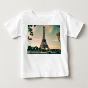 Eiffel torn dekorativ kudde t shirt