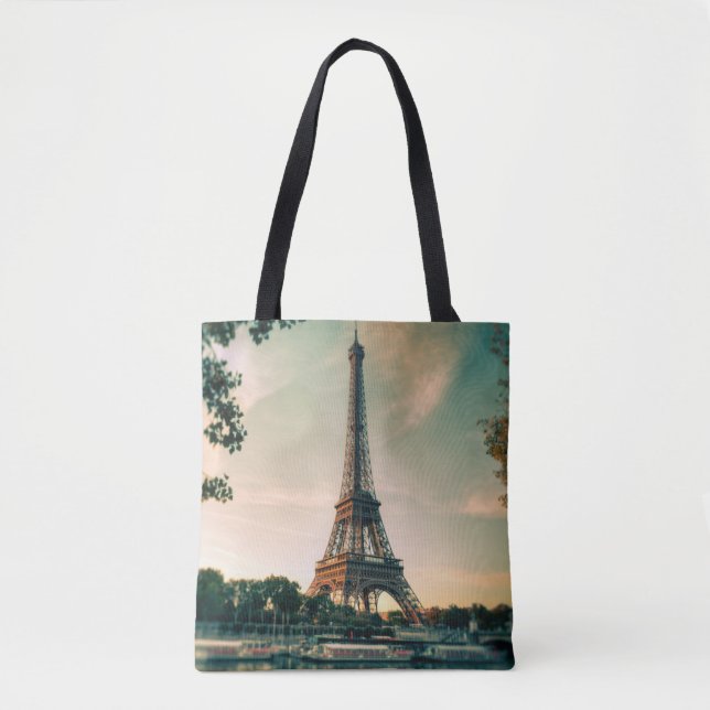 Eiffel torn dekorativ kudde tygkasse (Framsida)