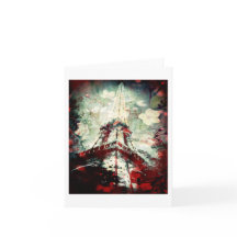 Eiffel torn, drömlik blommigt som är tom