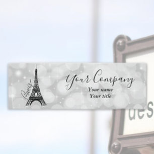 Eiffel Torn Elegance Mini Visitkort