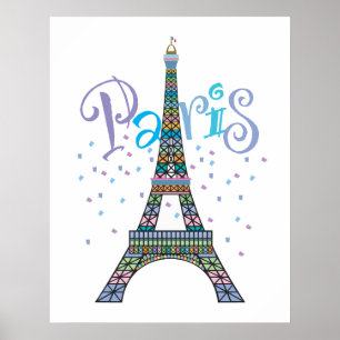 Eiffel Torn Fantasy poster