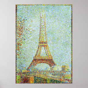 Eiffel Torn - färgning av Berömden Poster